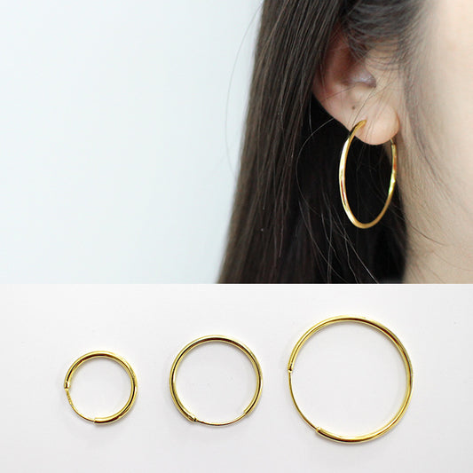 Fashion Gold & Silver Hoop Earrings