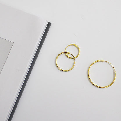 Fashion Gold & Silver Hoop Earrings