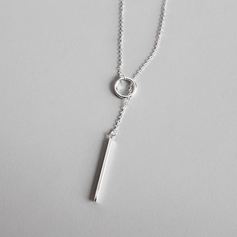 Long Chain Silver Necklace