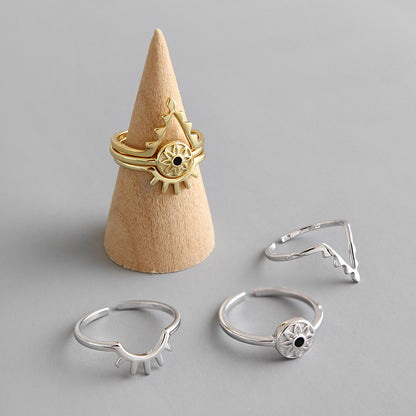 Fashion Silver/18K Gold Rings