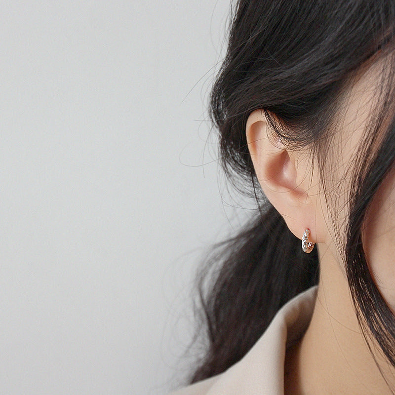 Modern Circle Silver/18K Gold Earrings