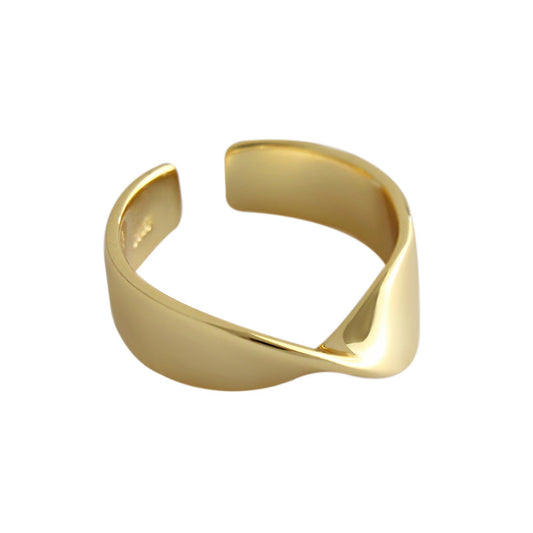 Twisted Silver/18K Gold Ring