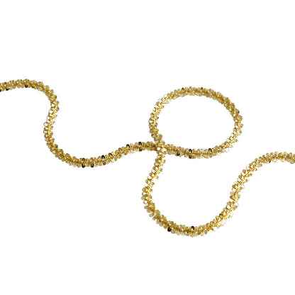 Crisscross Silver/18K Gold Necklace