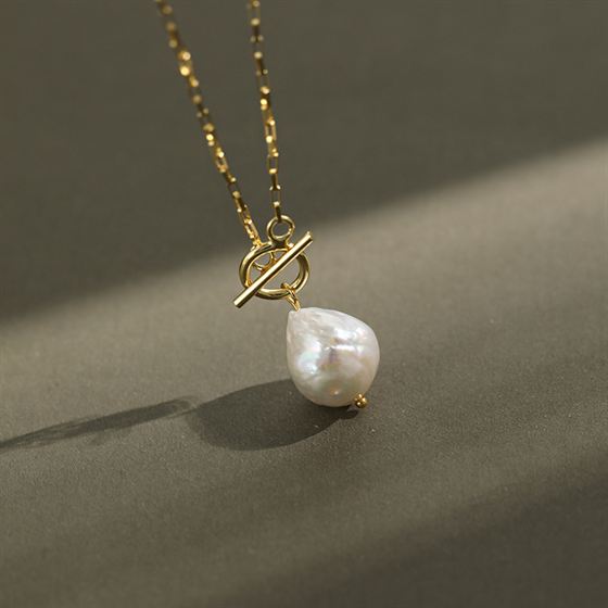 Natural Pearl Silver Necklace