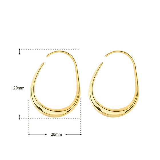 Geometry Circle Silver/18K Gold Earrings