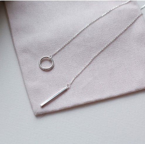 Long Chain Silver Necklace